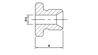 Male threaded ports with Spanner flats